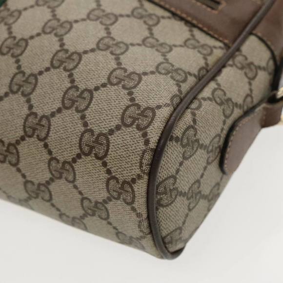 GUCCI GG Supreme Web Sherry Line Shoulder Bag PVC Beige 904 02 005 Auth 96357 - Picture 14 of 16